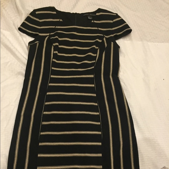 Yansi Fugel Dresses & Skirts - Yano Fugel  tan black  stripe dress